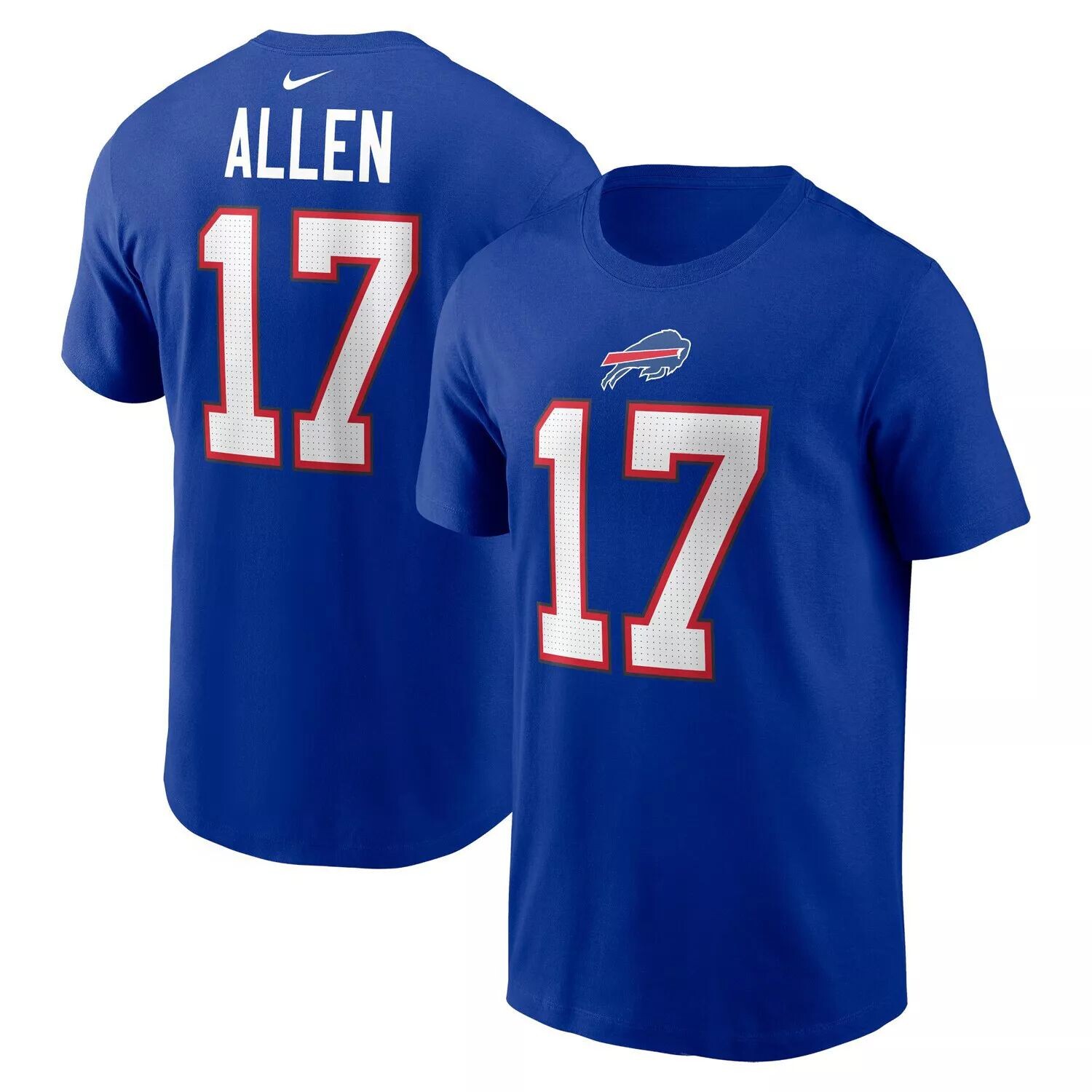 

Мужская футболка с именем и номером игрока Josh Allen Royal Buffalo Bills Nike