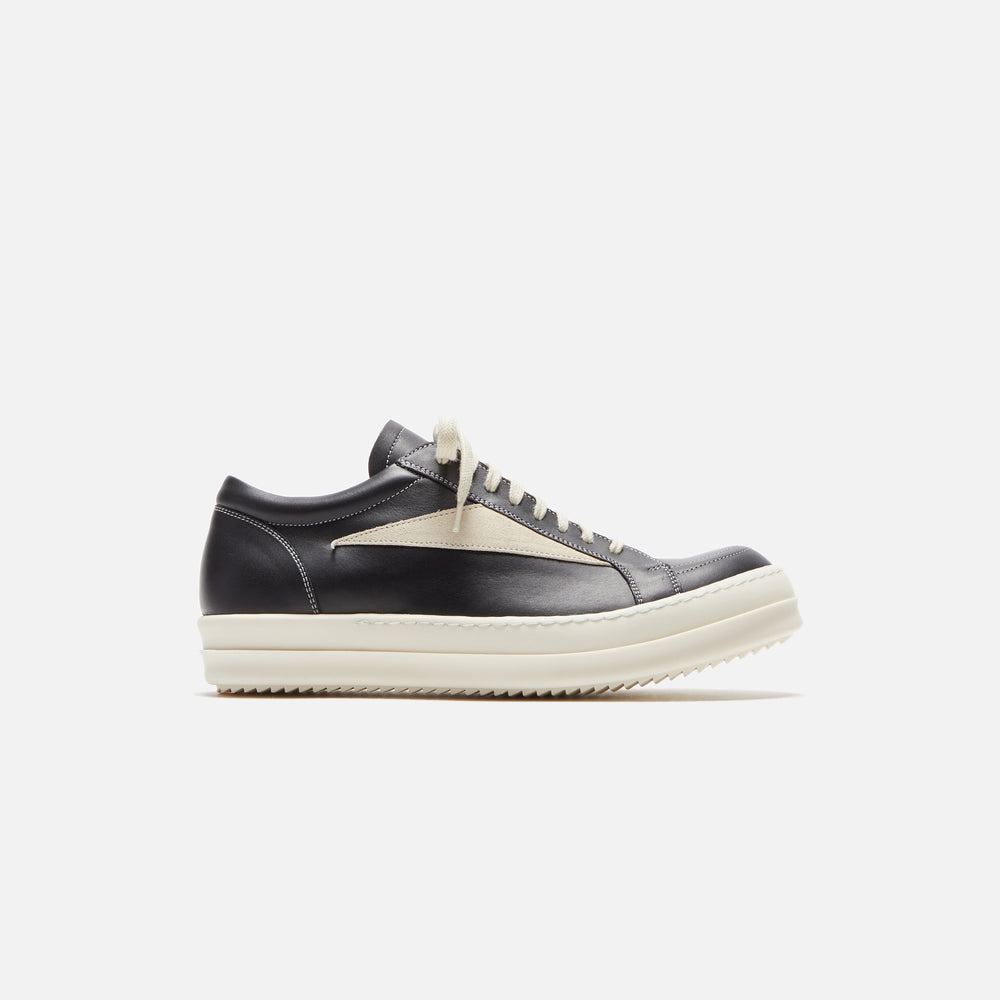 

Кроссовки Rick Owens Vintage Sneakers Scarpe In Pelle, цвет Black/Milk/Milk