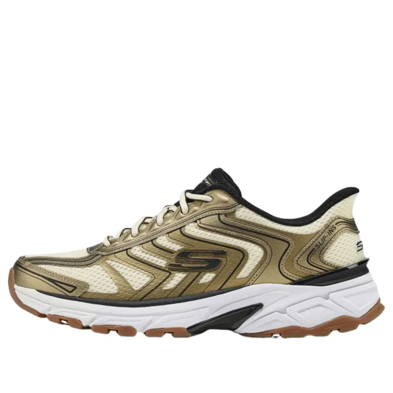 Кроссовки Skechers Stamina 'Gold Black White'