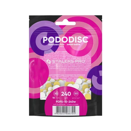 

Напильники Interchangeable Files On Soft Base For Pedicure Disc Xs 240 Grit, White 50 Pieces