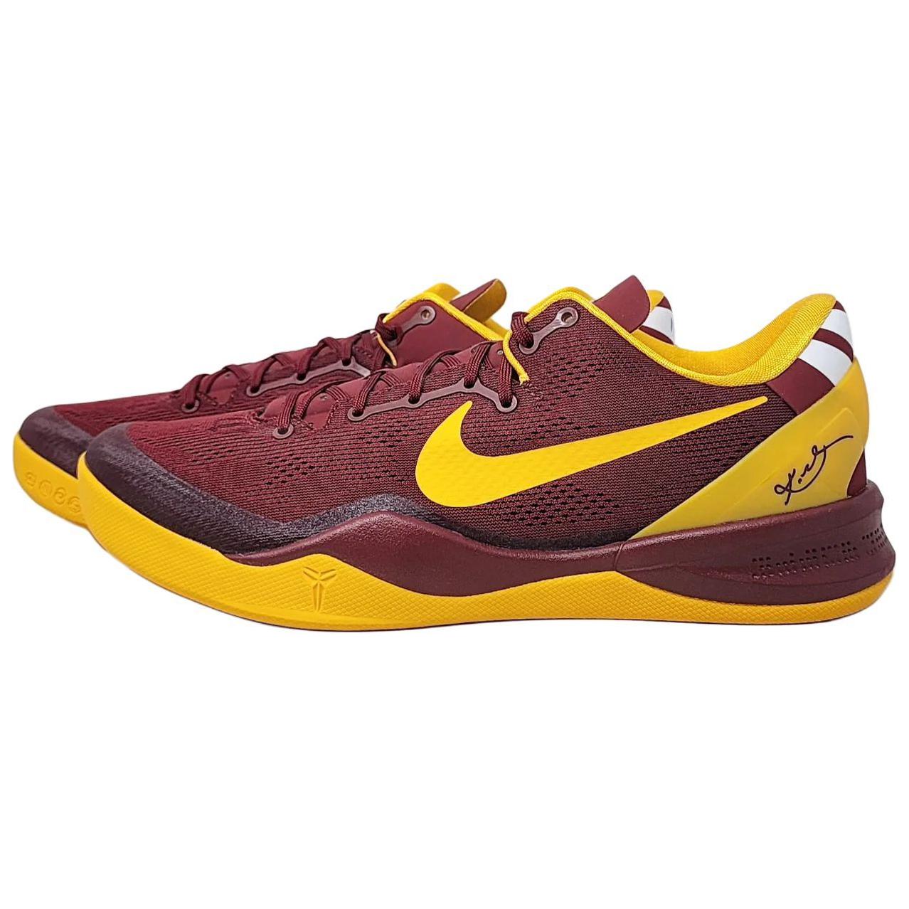Кроссовки баскетбольные Nike Kobe 8 Protro PE 'USC' мужские низкие красные желтые с амортизацией и износостойкостью — фото 3