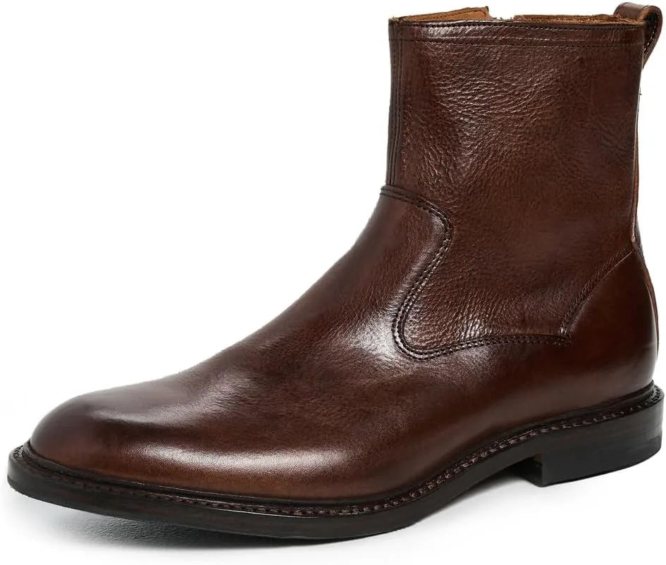 Мужские кожаные ковбойские сапоги Allen Edmonds Tompkins Tompkins, коричневый — фото 4