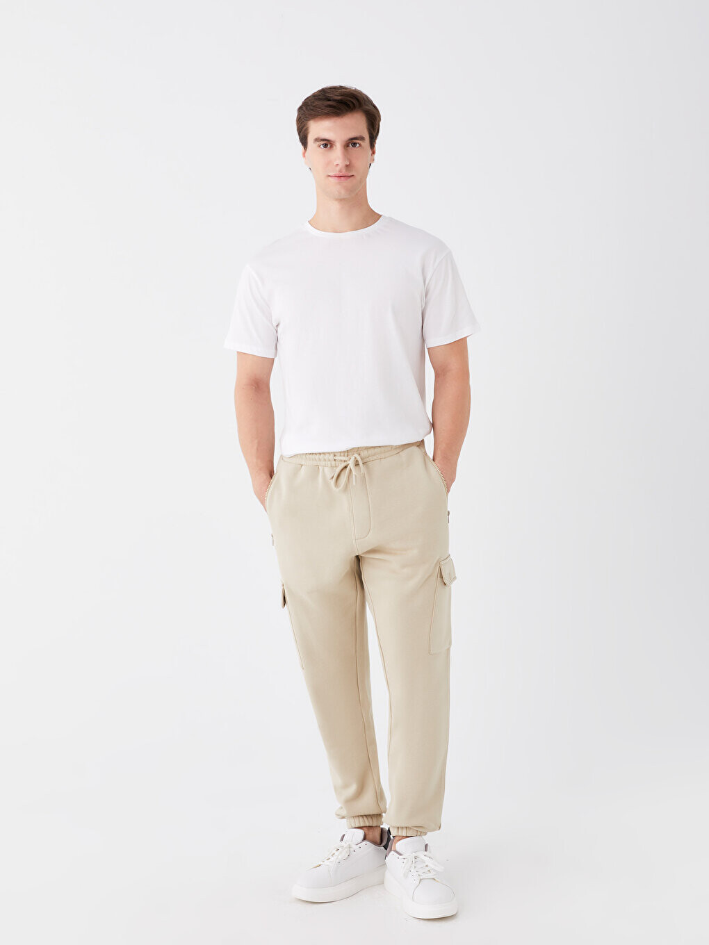 

Мужские спортивные штаны Slim Fit для джоггеров LCW Casual, бежевый