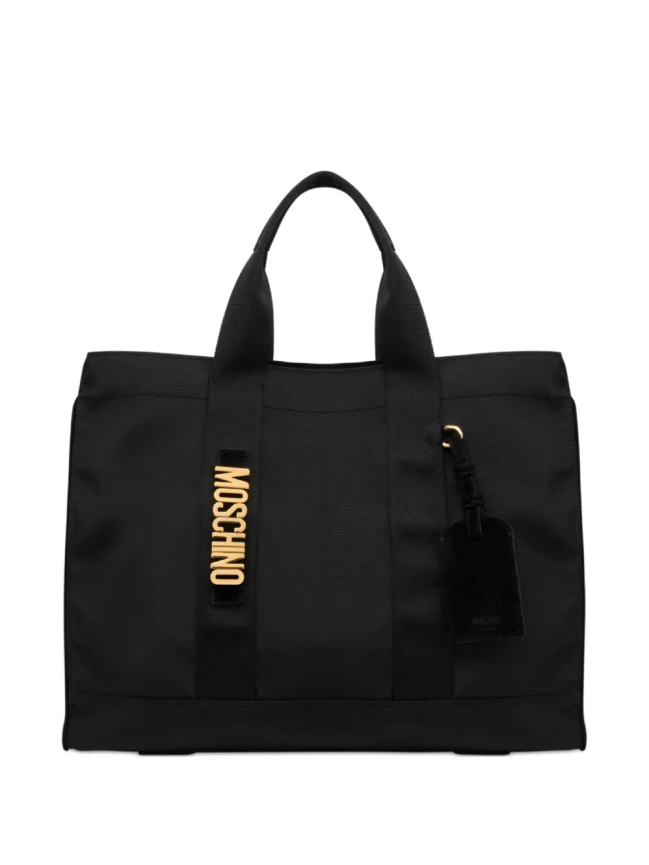 

Сумка-тоут с логотипом Moschino, черный