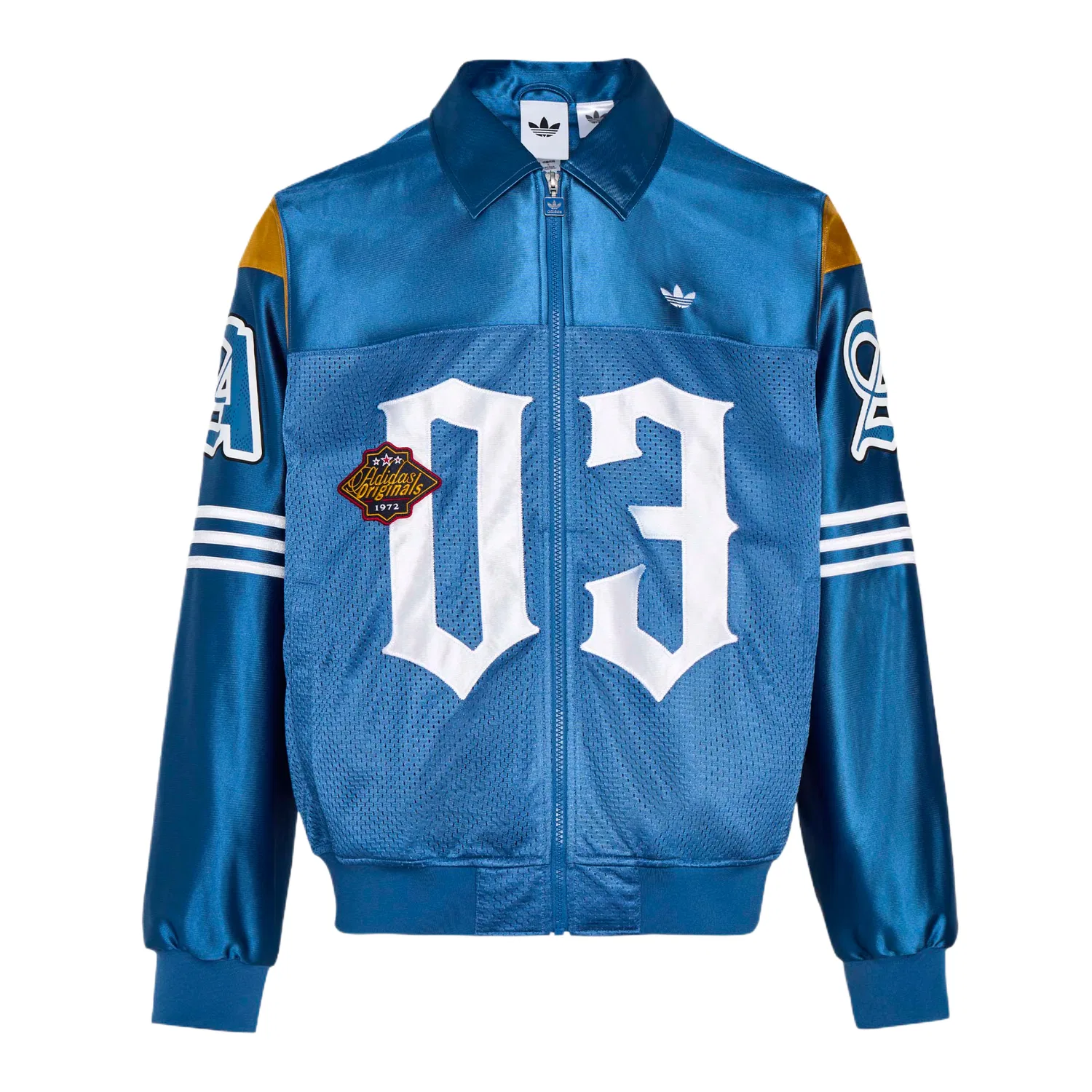Куртка мужская Mixed Ink Blue/White, лацкан, тонкая Adidas Originals