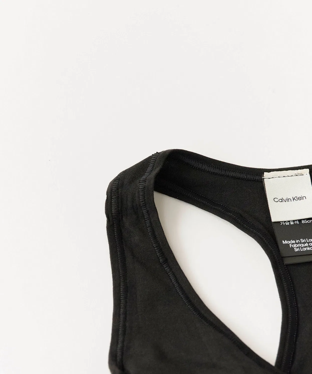 Бралетт спортивный Calvin Klein с логотипом, белый — фото 4