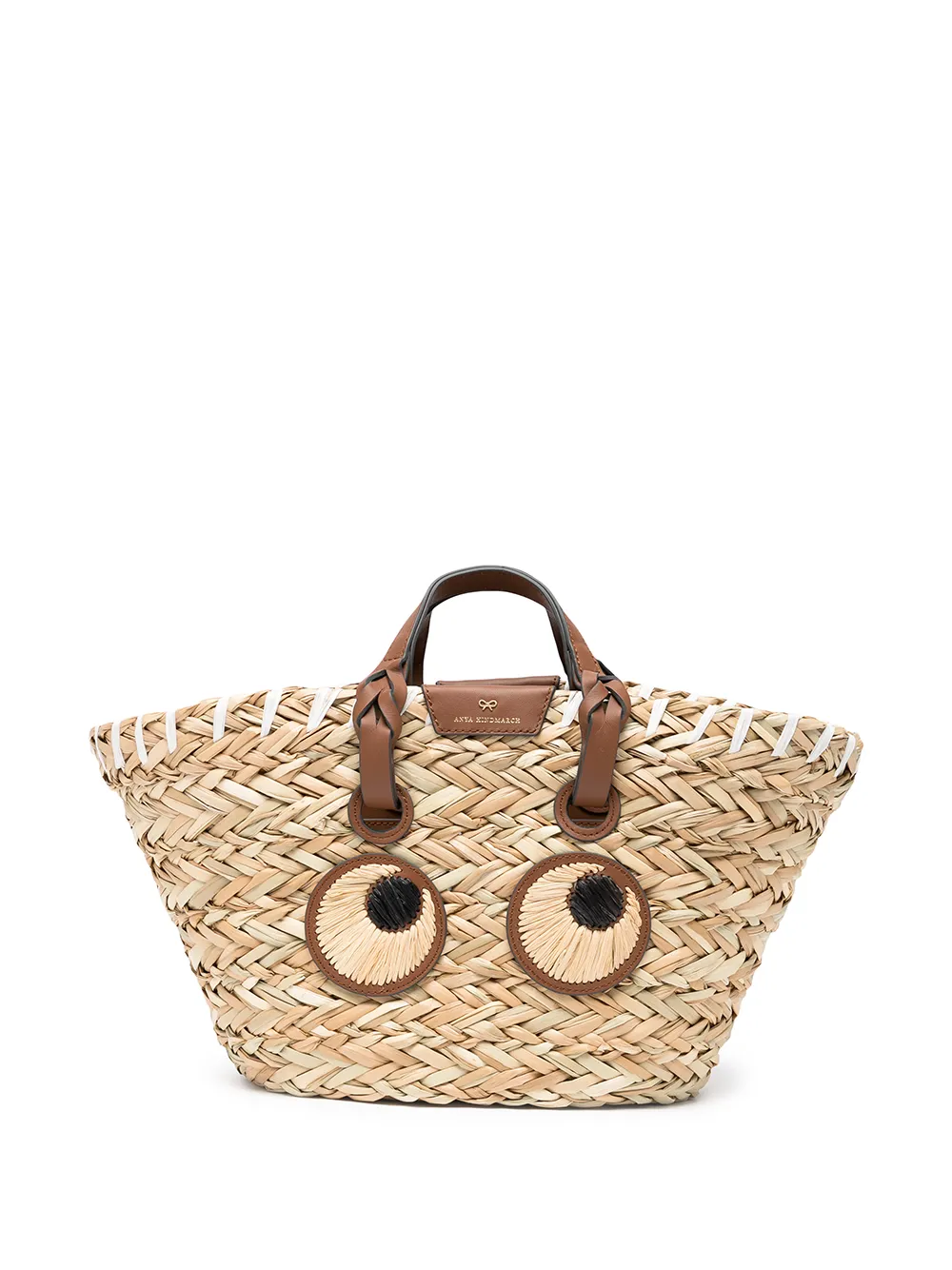 

Соломенная сумка Eyes Anya Hindmarch, коричневый