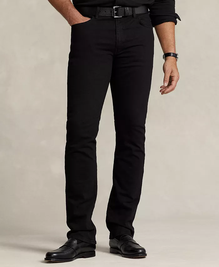 Мужские джинсы Big & Tall Hampton Relaxed Straight Polo Ralph Lauren, черный — фото 4