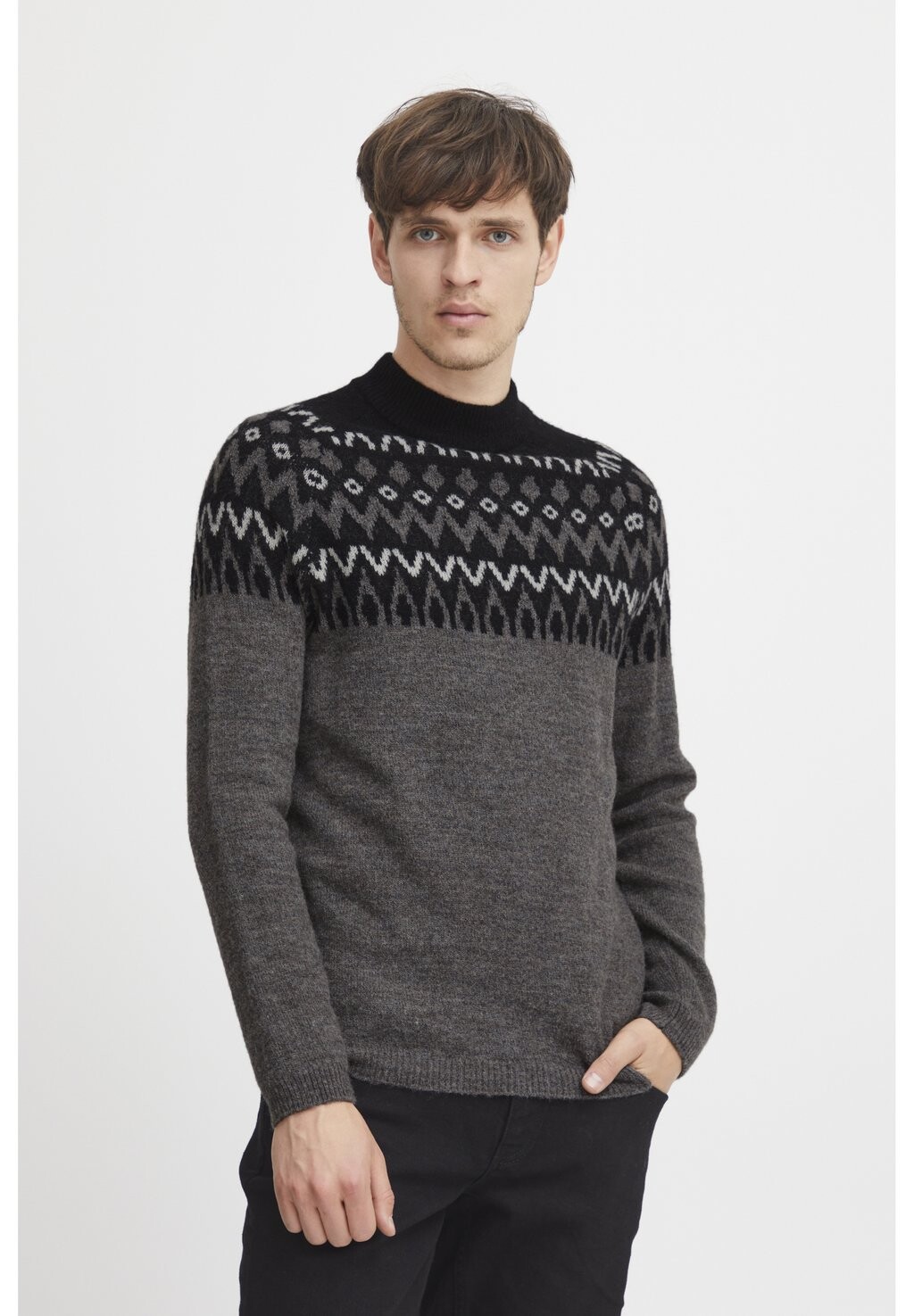 

Вязаный свитер CFKRISTIAN Casual Friday, цвет major brown melange