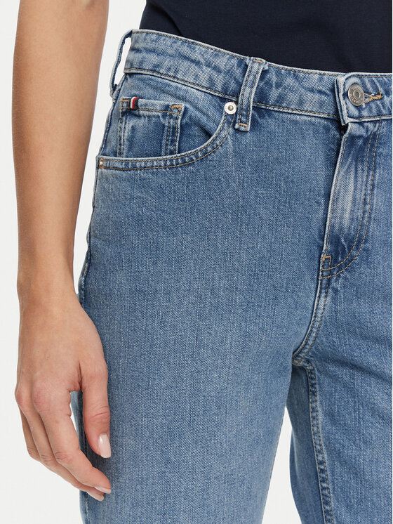 Джинсы прямого кроя Classic WW0WW44345 Tommy Hilfiger, синий — фото 4
