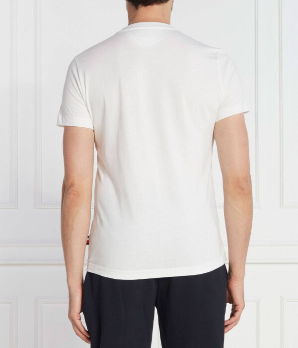 Футболка монотипия раундл Slim fit Tommy Hilfiger, белый — фото 4
