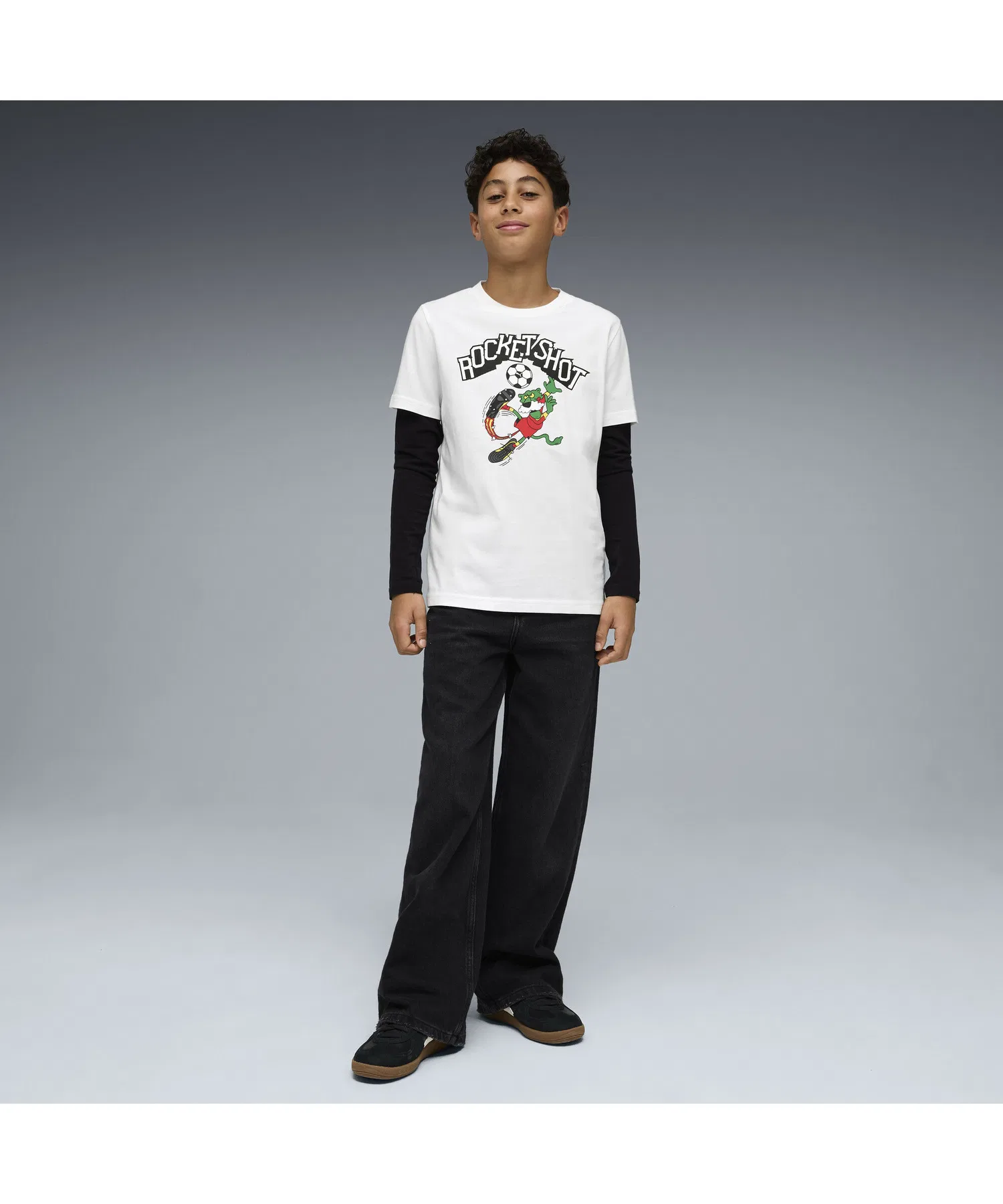 Детская футболка PUMA Super Puma Graphic Tee с коротким рукавом — фото 3