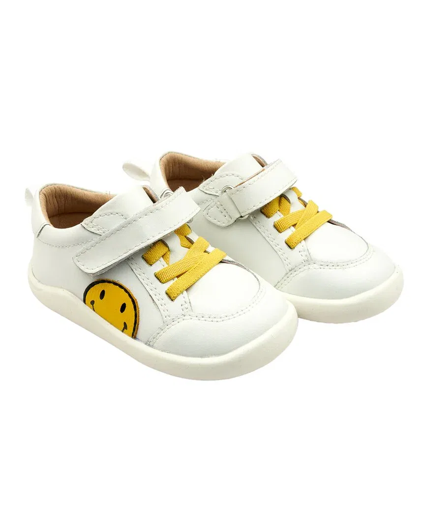 Детские кожаные кроссовки Oldsoles Smiley Old Soles, белый