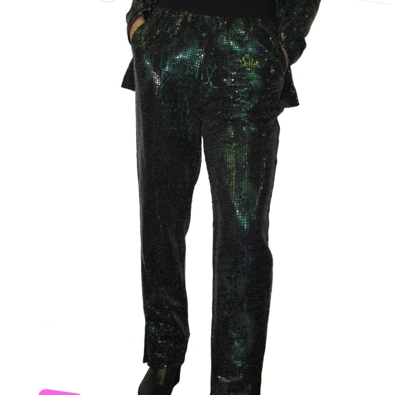 

Брюки-сигареты Emerald Glamour изумрудно-зеленого цвета berek