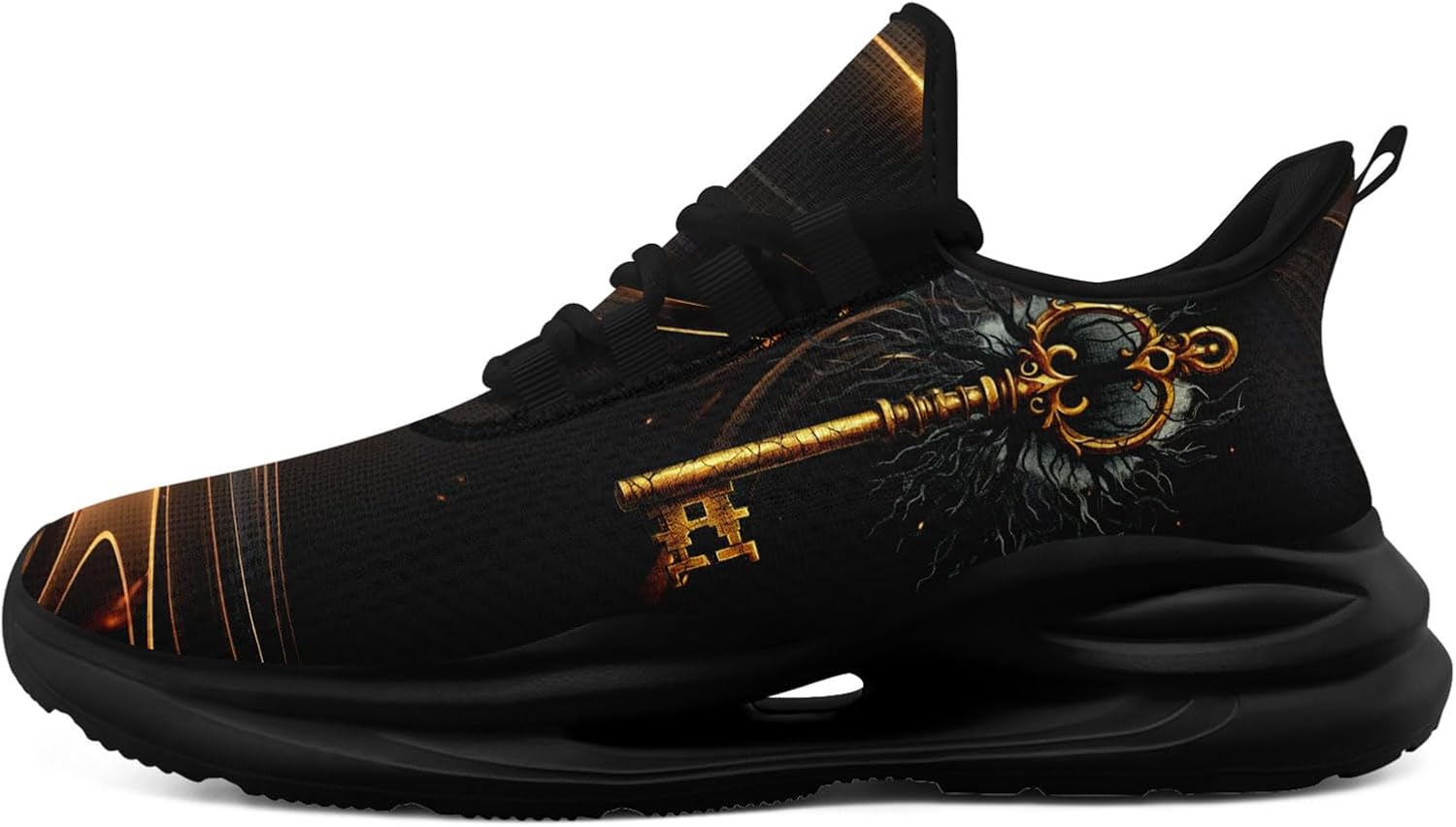 

Легкие дышащие кроссовки AWSOLE на Хэллоуин для мужчин и женщин, подарок, универсальные, с рисунком призрака и тыквы, удобные, с амортизирующей стелькой, для спортзала и бега, черный/синий/оранжевый