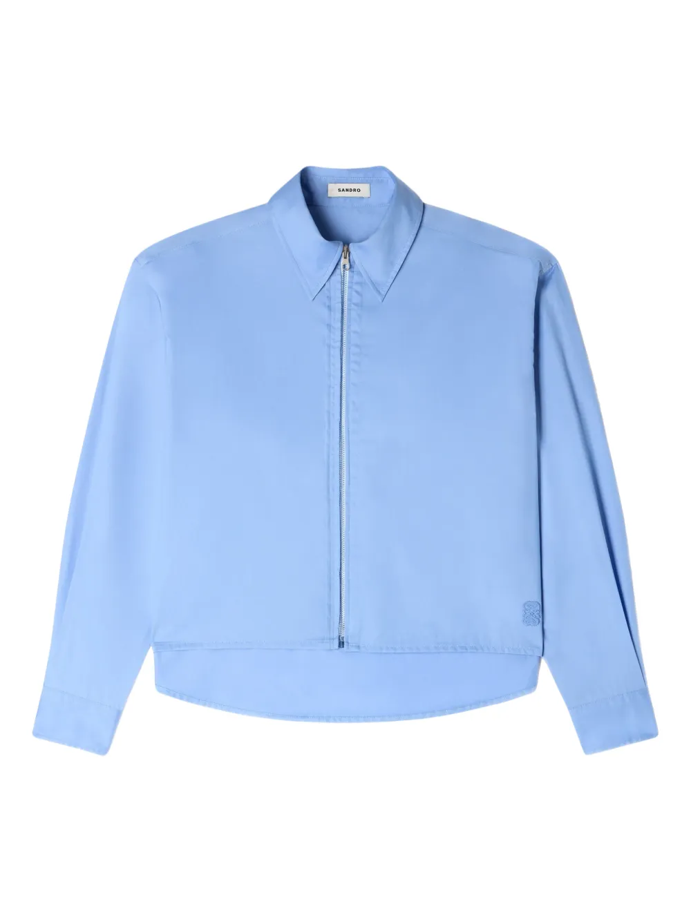 

Рубашка на молнии Sandro, синий