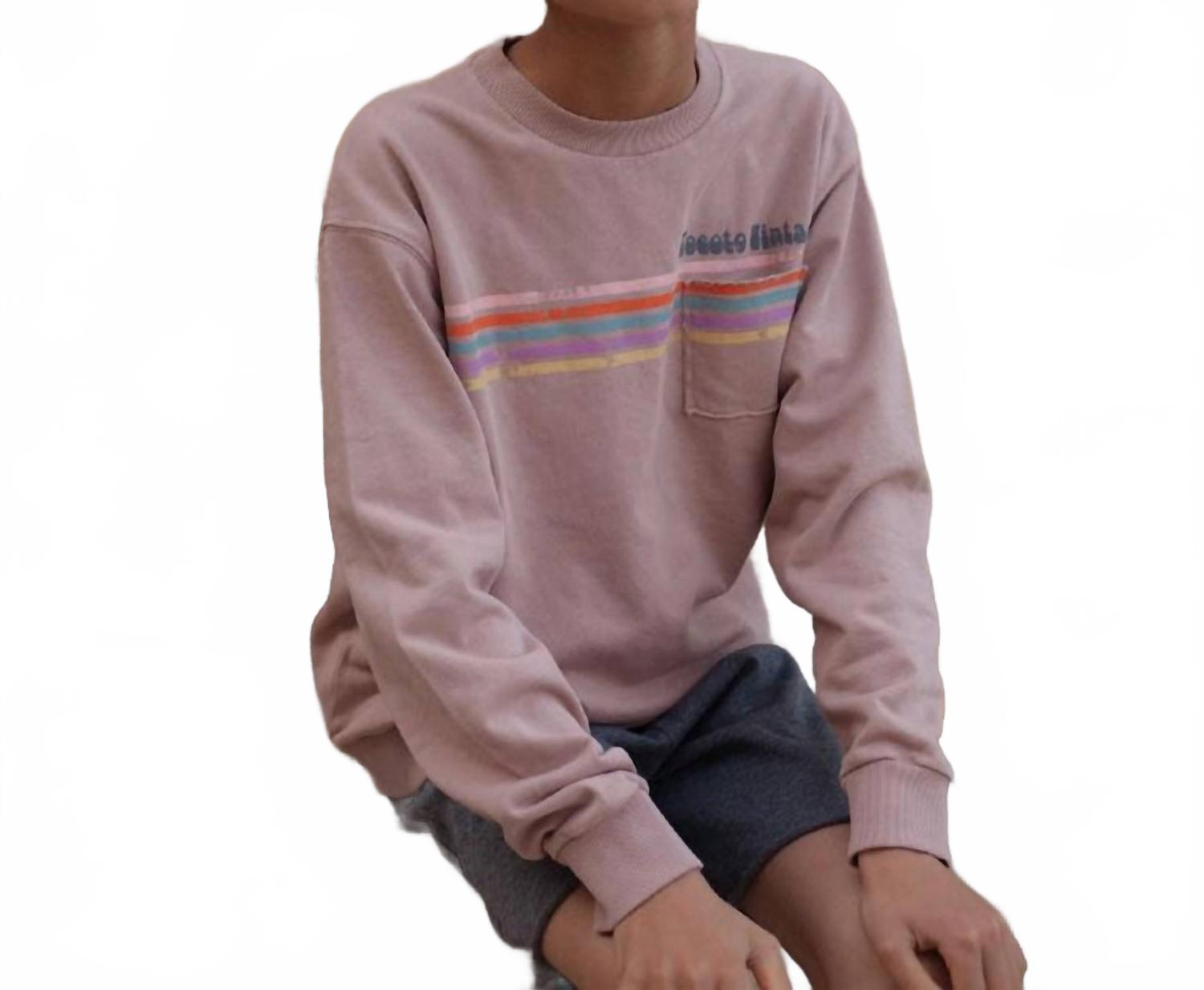 

"Линии" свитшот в коричневом цвете Tocoto Vintage