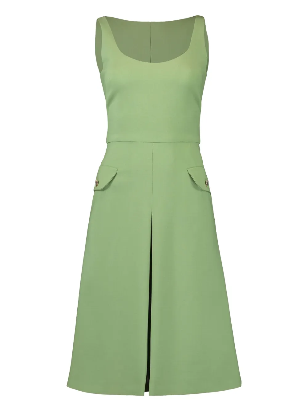 

Мини-платье с клапанными карманами Oscar de la Renta, зеленый