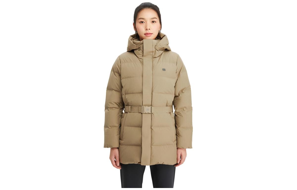 

Пуховик женский Kolon Sport, бежевый/желтый