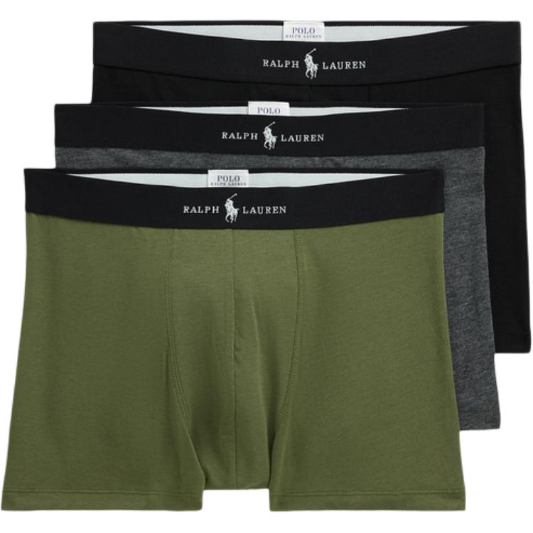

Боксеры с логотипом на поясе, упаковка из трех штук Polo Ralph Lauren, мультиколор
