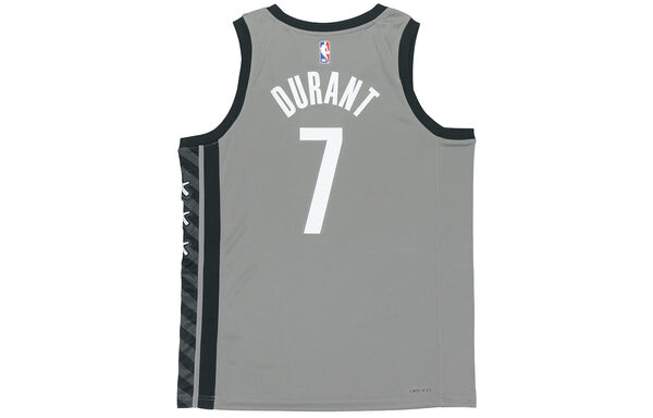 Майка Air Jordan NBA Sports Basketball Vest 2020 Season Brooklyn Nets Durant 7 Jersey Gray, серый — фото 2