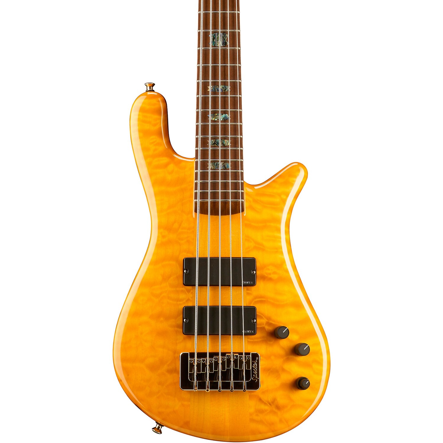 

Spector NS-5XL США 5-струнная бас-гитара Golden Stain Gold Hardware