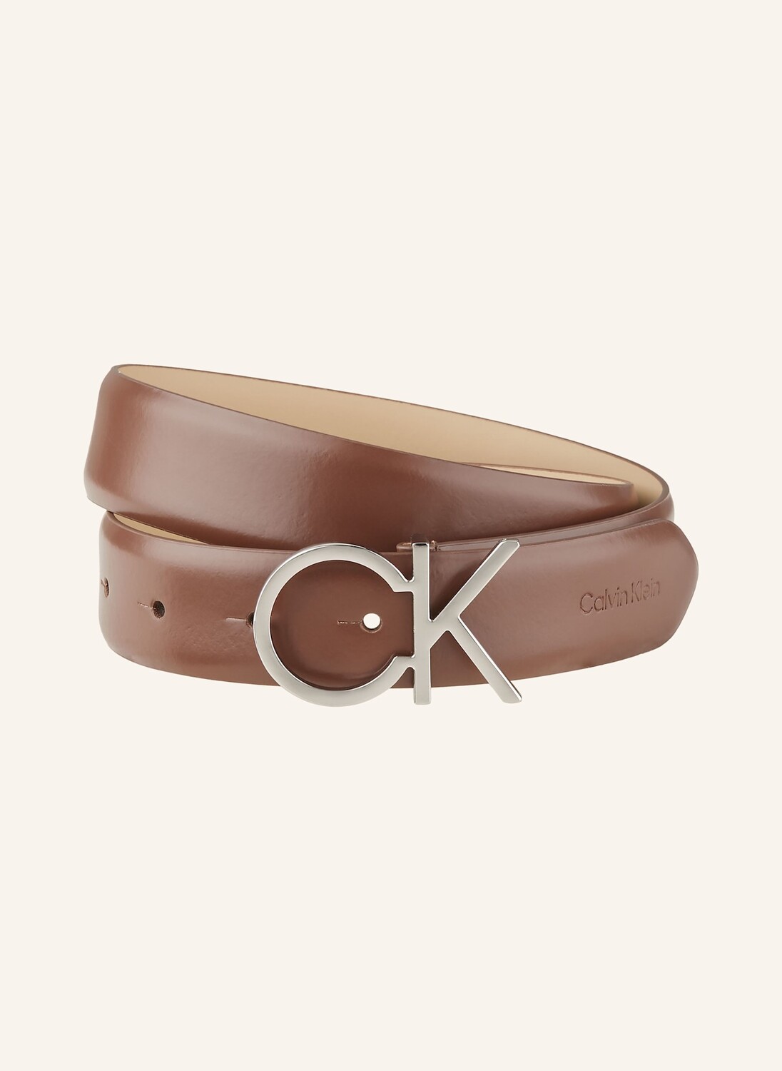 

Кожаный ремень Calvin Klein, коричневый