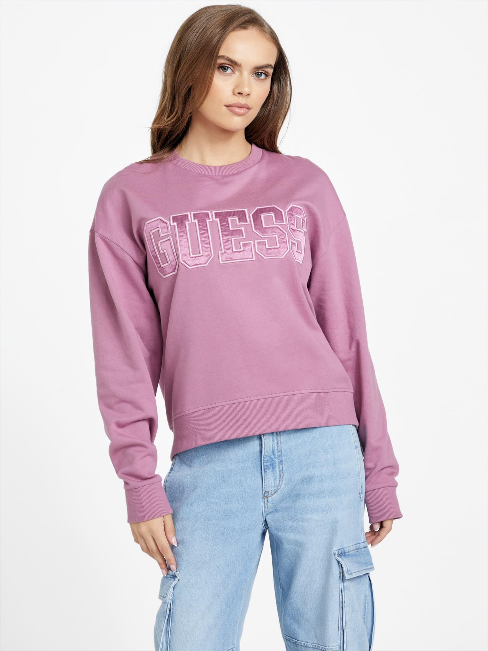 

Calia свитер с круглым вырезом Guess Factory, Dusty Cerise