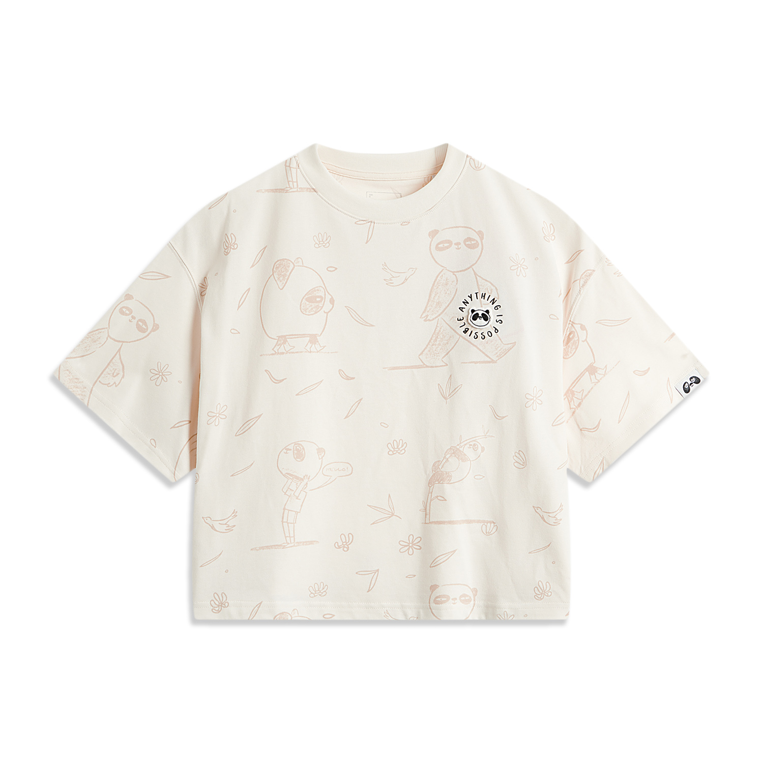 

LiNing Sports Life Collection Футболка Женская Экрю, Экрю Экрю (Темный)
