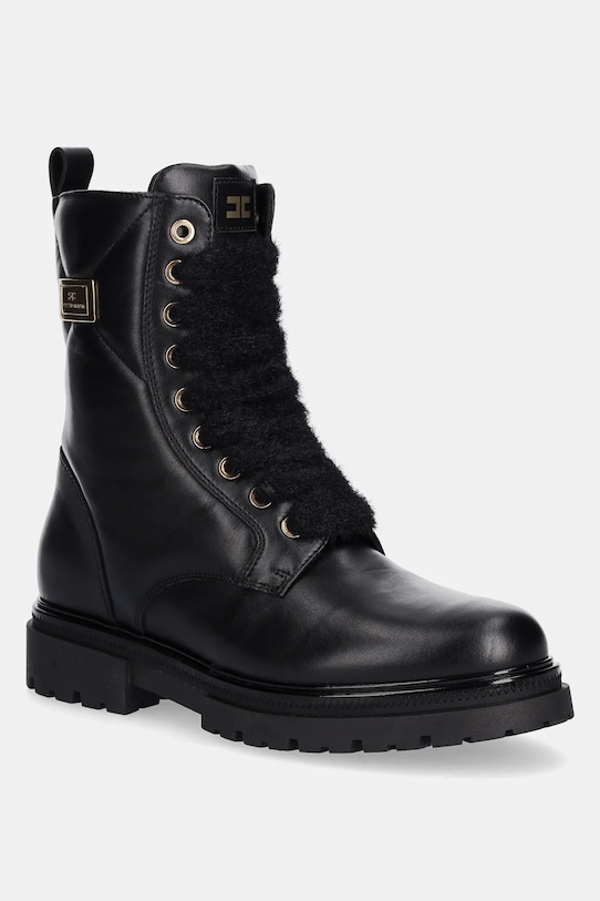 

Кожаные ботинки Elisabetta Franchi, черный