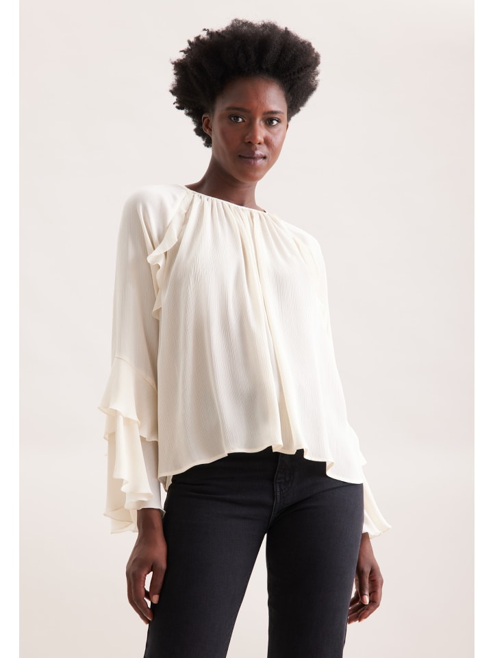 

Свободная блузка без застежки белого цвета Seidensticker