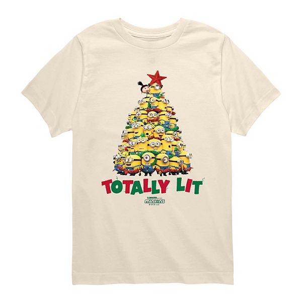 

Футболка с принтом "Minions Totally Lit Christmas Tree" для мальчиков 8-20 Licensed Character, Cream