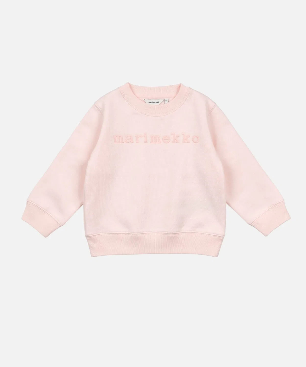 Детский свитшот Kukoistus Logo Marimekko, светло-розовый