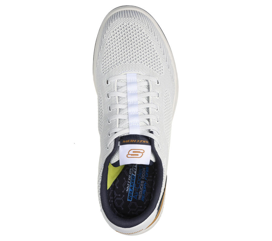 SKECHERS Мужские кроссовки CORLISS DORSET белые — фото 2
