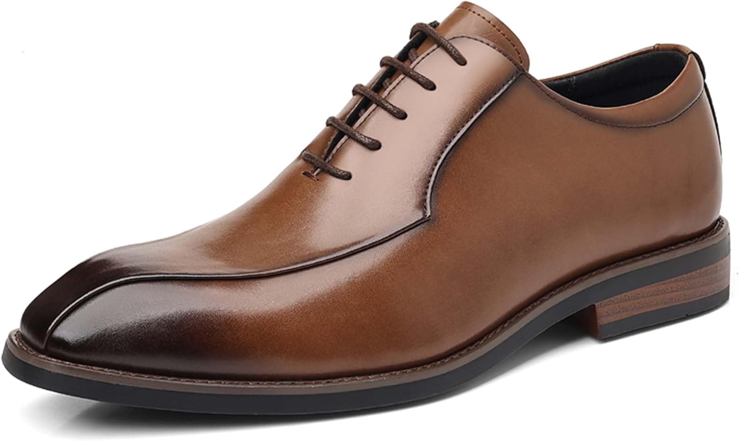 

Мужские оксфорды модные городские деловые повседневные туфли, подходящие для носки с униформой, костюмами, фраками, для посещения свадеб, банкетов, церквей Generic, коричневый