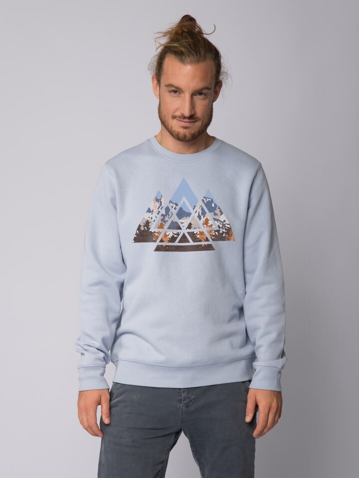 

Толстовка wat Apparel Geometric Landscape, цвет serene blue