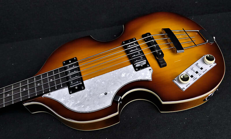 

Басс гитара Hofner Ignition PRO Left Handed Beatle Bass HI-BB-PE-L-SB LaBella's, 500/1 Tea Cups & White Switches