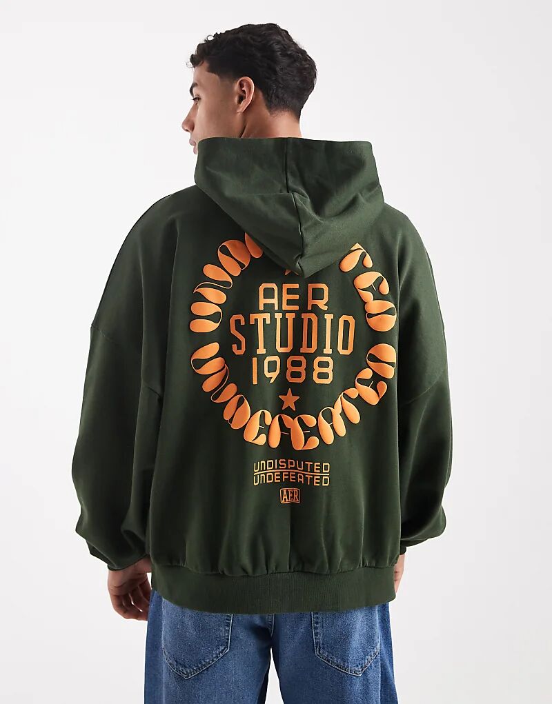 

Толстовка оверсайз ASOS DESIGN с принтом пузырьков зеленого цвета