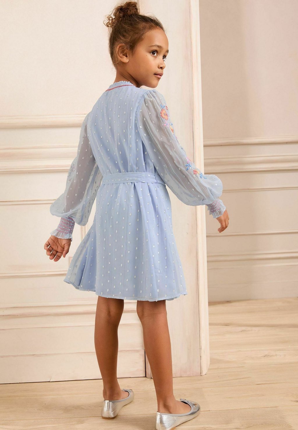 

Платье-рубашка REGULAR FIT EMBROIDERED LONG SLEEVE Love & Roses, синий