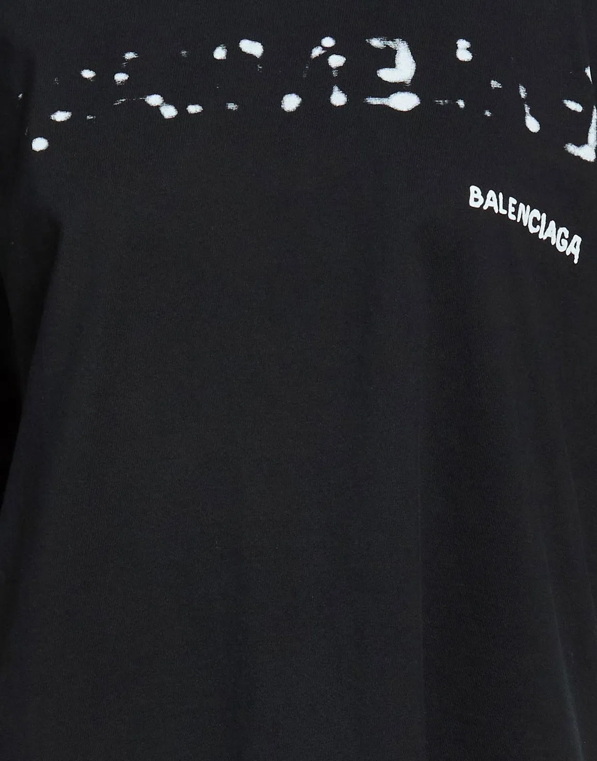 Футболка с принтом BALENCIAGA черная — фото 4