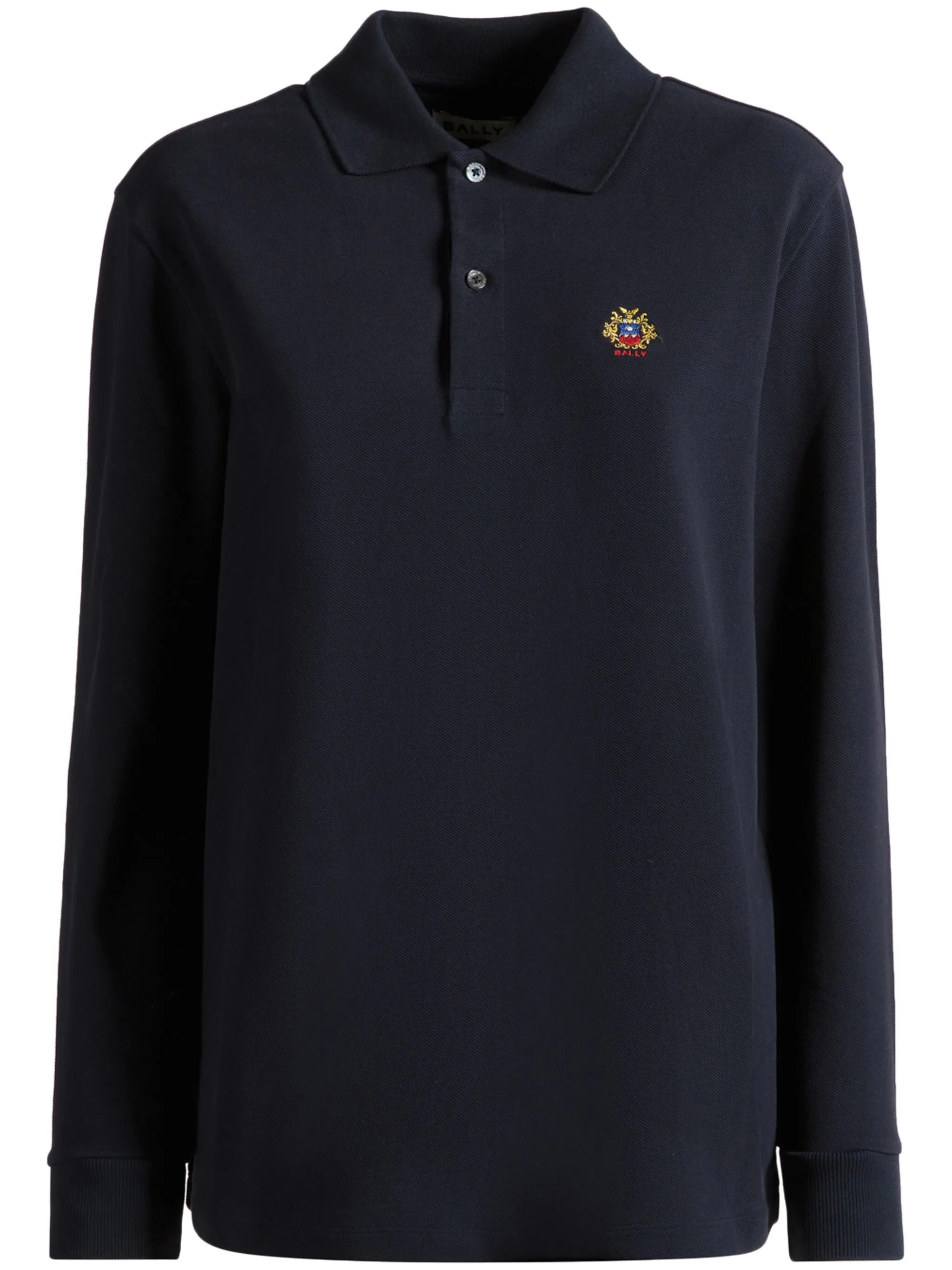

Рубашка поло с вышитым логотипом Bally, синий
