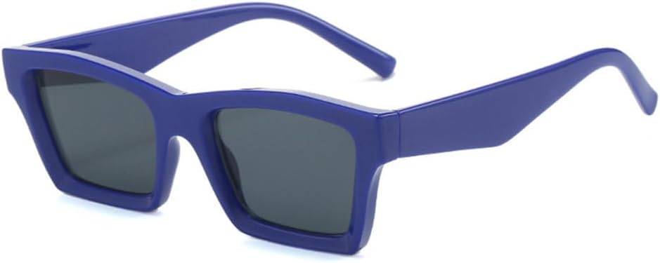 

Винтажные солнцезащитные очки для женщин, квадратные, модные солнцезащитные очки UV400, леопардовый принт, цвет шампанского, мужские солнцезащитные очки MTZJH, Blue Grey