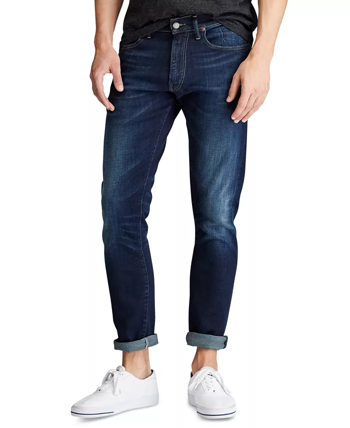 

Мужские прямые джинсы Big & Tall Prospect с эффектом стрейч Polo Ralph Lauren, синий