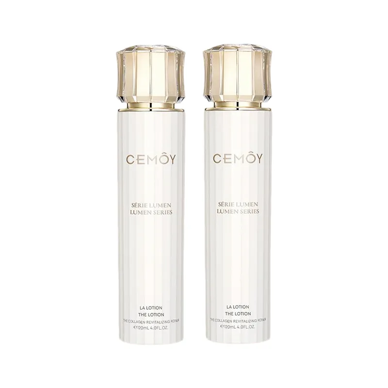 Cemoy Набор для ухода за кожей White Gold 3.0 Lumens Ivory успокаивающий, увлажняющий, восстанавливающий и очищающий, Two-Piece Set: Fourth Generation Serums Water 120ml+Fourth Generation Serums Lotion 120ml