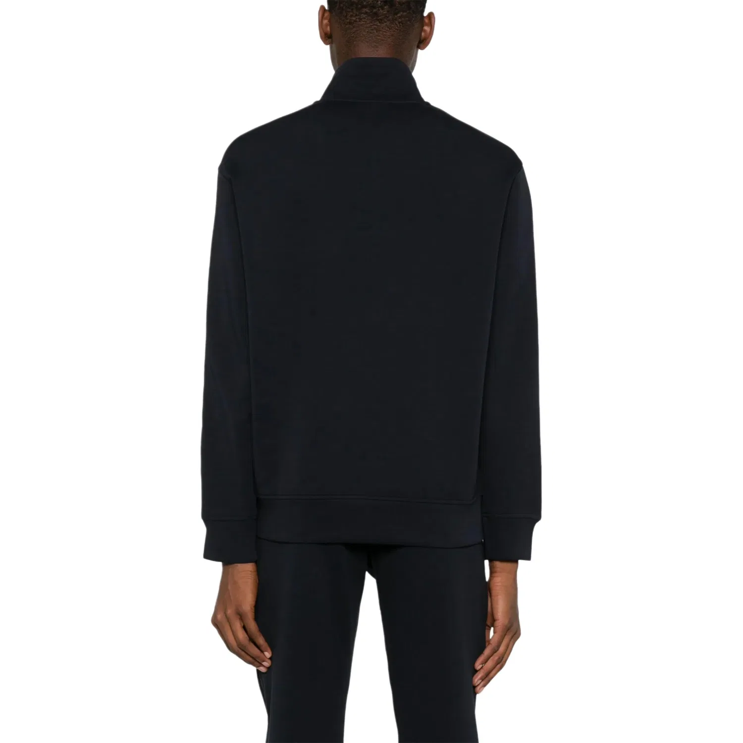 Свитшот стрейч джерси Emporio Armani синий — фото 4