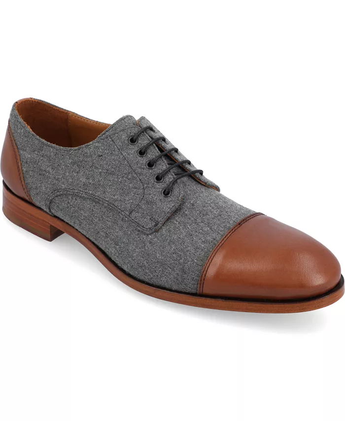

Мужские туфли Jack Handcrafted Leather, Velvet and Wool Taft, серый