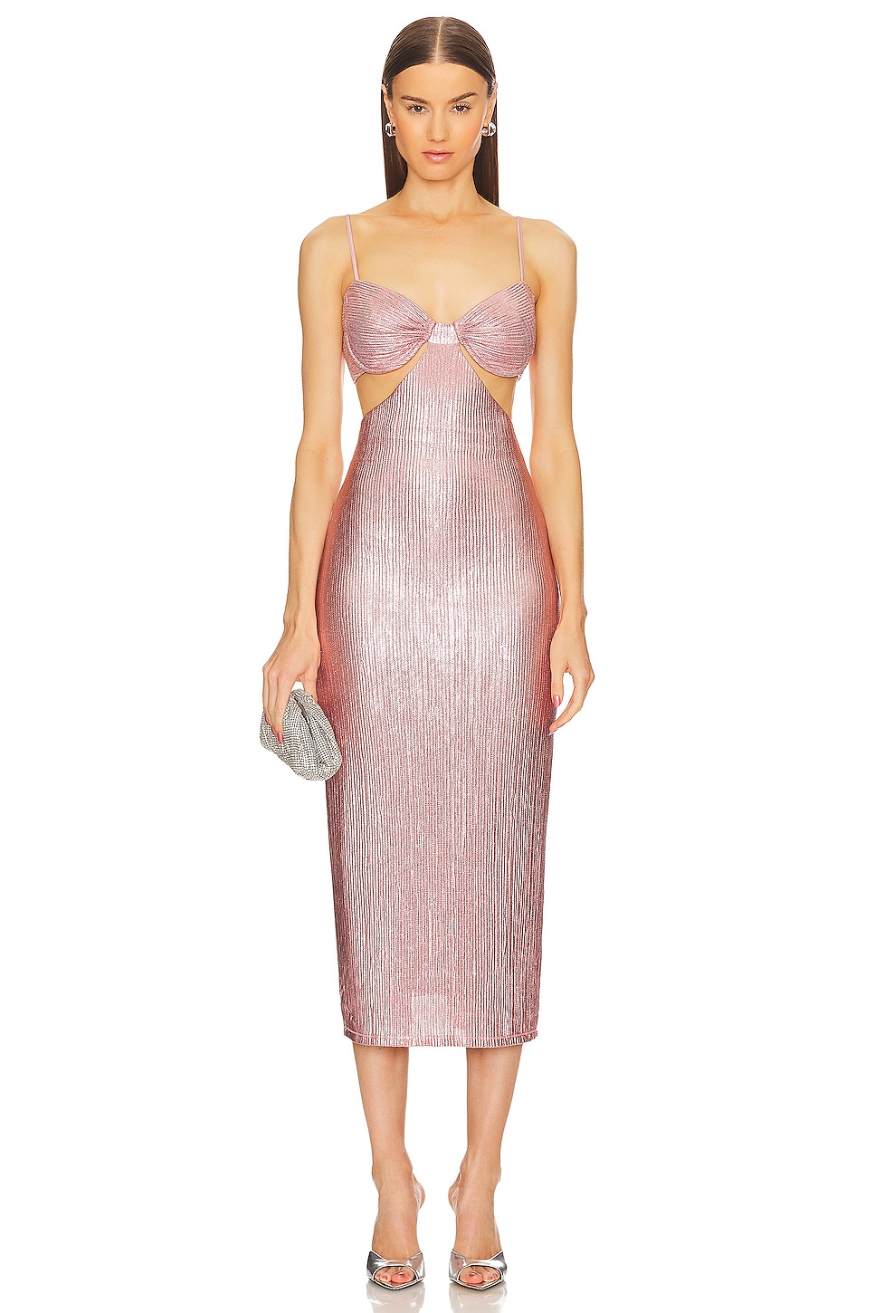 

Платье миди x revolve yvonne Michael Costello, розовый