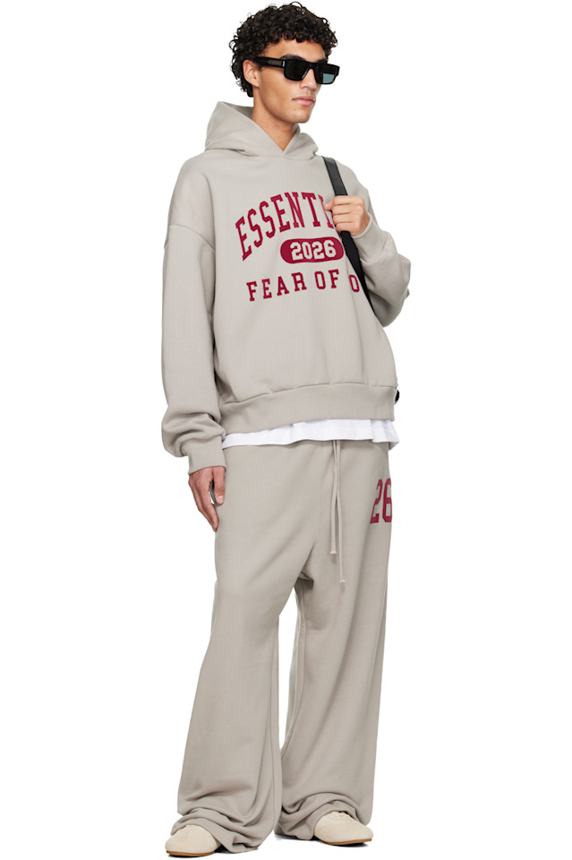 Fear Of God Essentials Серые спортивные штаны для отдыха — фото 4