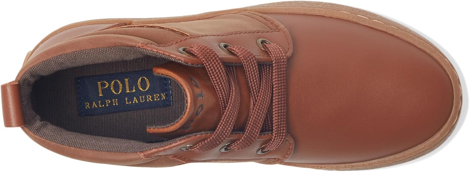 POLO RALPH LAUREN mens Camdyn (Little Kid/Big Kid), Tan/Brown — фото 2