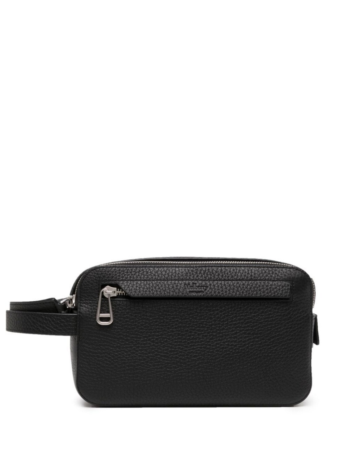 

Mulberry несессер с двойной молнией и тисненым логотипом, черный